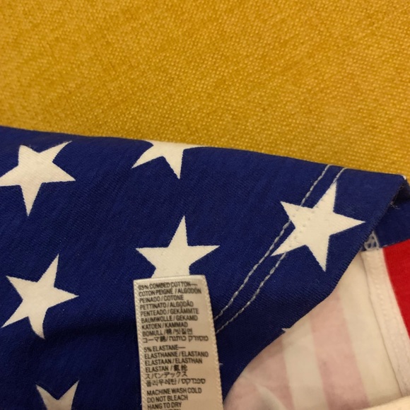 NEW American Apparel US Flag Crop Top tank - Picture 6 of 7